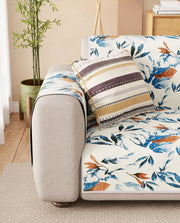 Lukzer Reversible Quilted Sofa Mat with Arms Marble Mesh (SC-204-01)