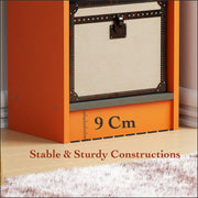 Lukzer 6 Layer Dual Tone Engineered Wood Bookshelf Multipurpose Rack (MR-005/Lavamist)