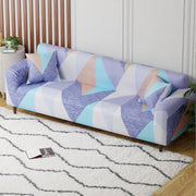 Polyester Sofa Cover (Colorful Marble Design)