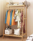 Bamboo Garment Stand | (A-Shape/Natural Oak)