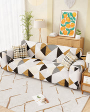 Lukzer Polyester Sofa Cover - Prism Dotted (SC-045-01)