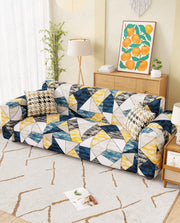 Lukzer Polyester Sofa Cover - Prism Yellow (SC-047-01)