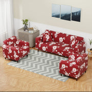Polyester Sofa Cover (Black Stem Design)