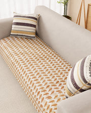 Lukzer Reversible Quilted Sofa Mat   Rhythmic Arcs (SC-181-01)