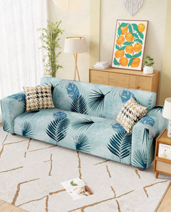 Lukzer Polyester Sofa Cover Light Blue (SC-008-01)