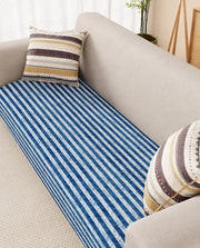 Lukzer Reversible Quilted Sofa Mat   Optical Stripe (SC-184-01)