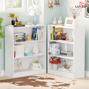 Lukzer 3‑Tier Engineered Wood Multipurpose Open Storage Organizer (MR‑014/White)