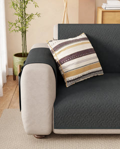 Lukzer Quilted Sofa Mat Stipple Grey (SC-208-01)