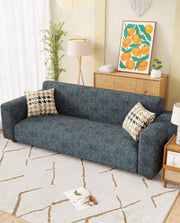 Lukzer Polyester Sofa Cover  Yellow Lining (SC-025-01)