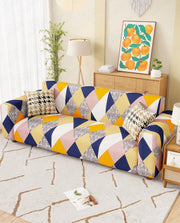 Lukzer Polyester Sofa Cover - Multicolor (SC-044-01)
