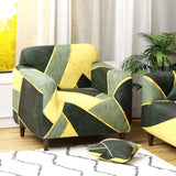 Polyester Sofa Cover (Colorful Marble Design)