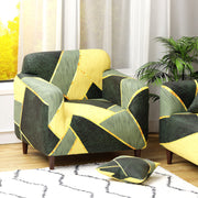 Polyester Sofa Cover (Colorful Marble Design)