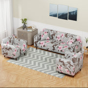 Polyester Sofa Cover (Black Stem Design)