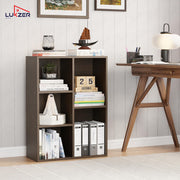 Lukzer Engineered Wood 5 Shelves Open Cabinet Bookshelf & Storage Organiser (MR-026/Wenge)