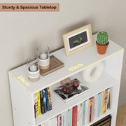 Lukzer Elegant 3-Layer Bookshelf & Organizer – White & Oak Brown (MR-014)