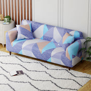 Polyester Sofa Cover (Colorful Marble Design)
