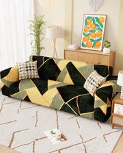 Lukzer Polyester Sofa Cover - Dark Green Prism (SC-035-01)