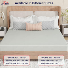 Lukzer Quilted Cotton Waterproof Mattress Protector   Mercury (MTP-QMC-001)