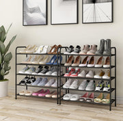 Lukzer Metal Shoe Rack & Open Display Shelf – Durable Storage Organizer