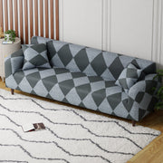 Polyester Sofa Cover (Colorful Marble Design)