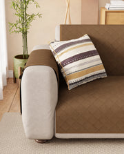 Lukzer Quilted Sofa Mat Walnut (SC-195-01)