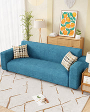 Lukzer Polyester Sofa Cover Blue Lining (SC-022-01)