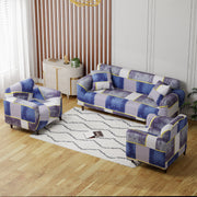 Polyester Sofa Cover (Colorful Marble Design)