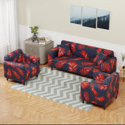 Polyester Sofa Cover (Black Stem Design)