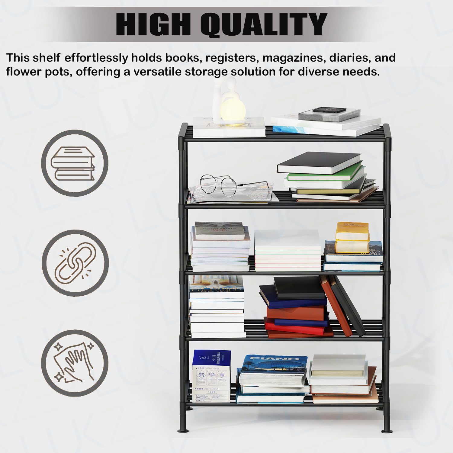 Easy DIY Bookshelf/Stationery Storage Organizer | (Metal &amp; Plastic)