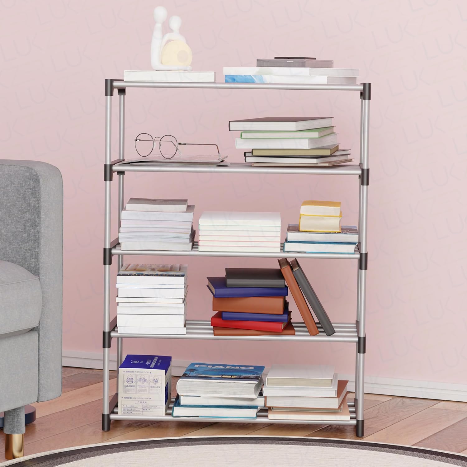 Easy DIY Bookshelf/Stationery Storage Organizer | (Metal &amp; Plastic)