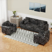 Polyester Sofa Cover (Black Stem Design)