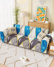 Lukzer Polyester Sofa Cover - Colorful Marble (SC-033-01)