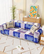 Lukzer Polyester Sofa Cover - Multi Patch (SC-042-01)