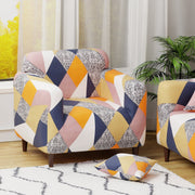 Polyester Sofa Cover (Colorful Marble Design)