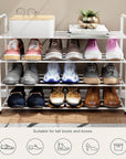 Shoe Rack/Open Display Rack | (White/Metal)