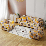 Polyester Sofa Cover (Colorful Marble Design)