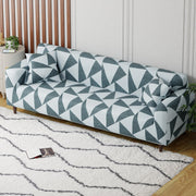 Polyester Sofa Cover (Colorful Marble Design)