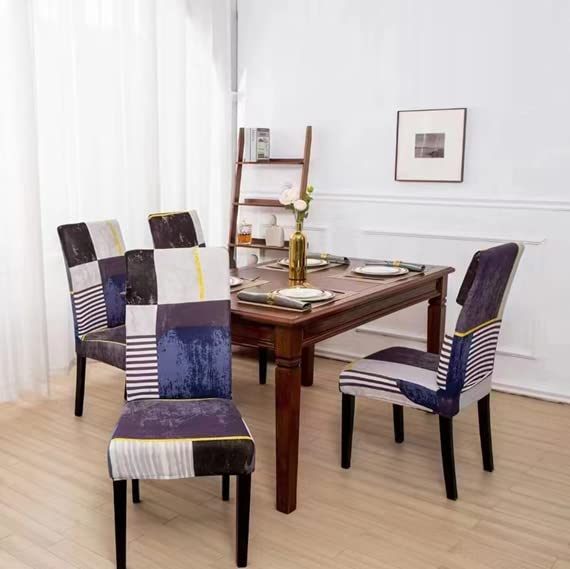 Lukzer Polyester Chair Cover -  Multi Patch (CC-042-02)