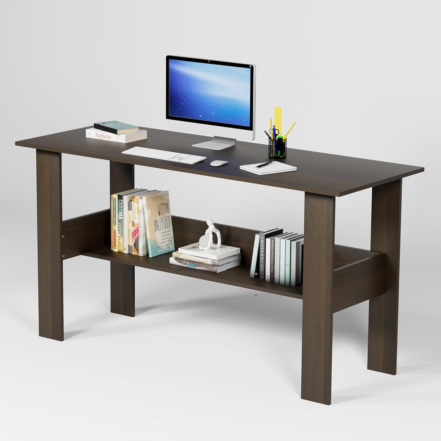 Computer Desk with 1 Layer Shelf | (ST-005)