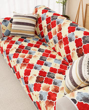 Lukzer Reversible Quilted Sofa Mat with Arms Dessert Jewel (SC-202-01)