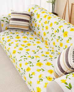 Lukzer Reversible Quilted Sofa Mat with Arms Terra Bloom (SC-205-01)