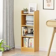 Lukzer 3 Layer Engineered Wood Multipurpose Rack Bookshelf Organizer Stand (MR-010/Light Oak)