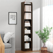 Lukzer 6 Layer Engineered Wood Bookshelf Multipurpose Rack (MR-005/Wenge)