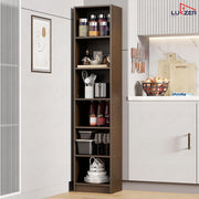 Lukzer Multipurpose Bookshelf Engineered Wood Closed Back Rack (MR-006/Wenge)