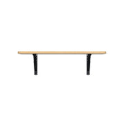 Lukzer Multi-purpose Engineered Wood Wall Mounted Foldable Rack Table (MT-002/Light Oak)