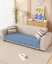Lukzer Reversible Quilted Sofa Mat   Optical Stripe (SC-184-01)