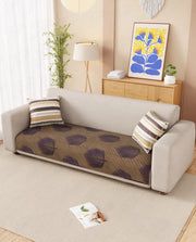 Lukzer Reversible Quilted Sofa Mat Sapphire Bloom (SC-182-01)