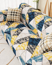 Lukzer Polyester Sofa Cover - Prism Yellow (SC-047-01)