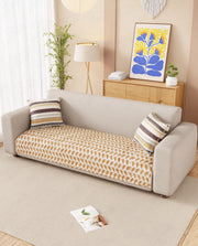 Lukzer Reversible Quilted Sofa Mat   Rhythmic Arcs (SC-181-01)