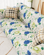 Lukzer Polyester Sofa Cover Multi Flower (SC-011-01)